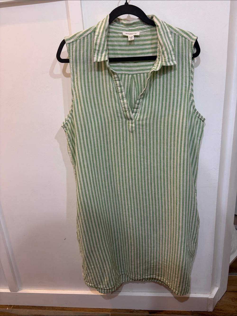 BeachLunchLounge Shelay Sleeveless Linen Shift Dress XXL